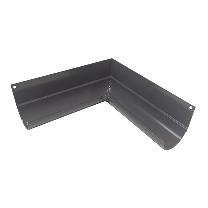 Narożnik wewnętrzny 90 stopni do rynny R50 Renoplast Grafit RA 7024