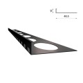 Profil schodowy do żywicy cienkowarstwowej SZ10 Grafit RAL 7024 Renoplast