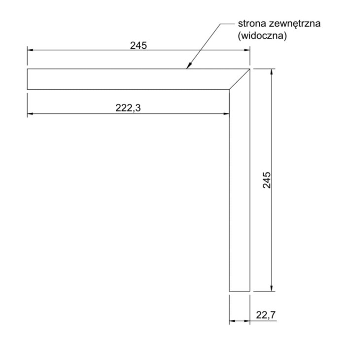 Narożnik do profilu cokołowego C2 MAXI