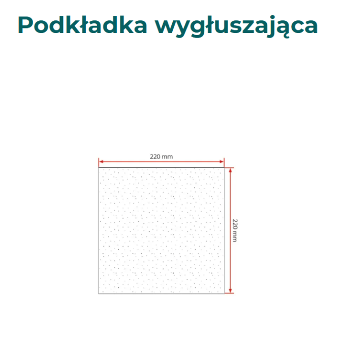 Podkładka wygłuszająca pod wsporniki Renopad Pro