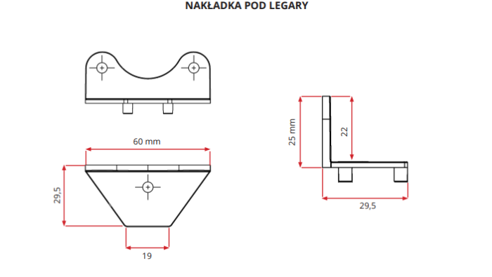 Nakładka pod legar do wspornika RENOPAD PRO