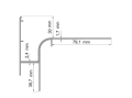 Profil okapowy Renoplast W30R+ - Wymiary