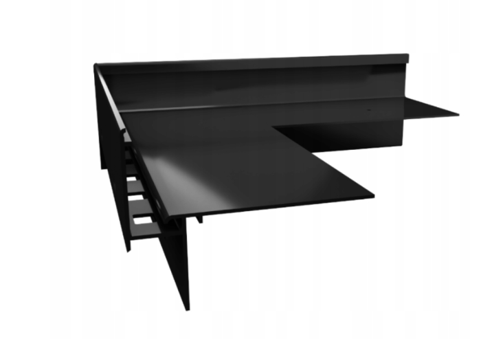 Narożnik zewnętrzny 90 do profili W35+ Renoplast CZARNY RAL 9005