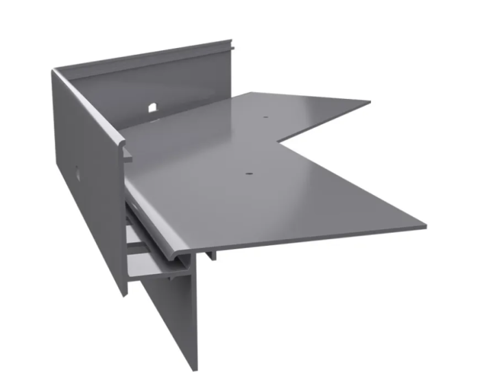 Narożnik zewnętrzny 135 stopni do profili W35+ Grafit RAL 7024