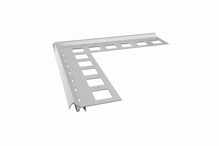 Narożnik schodowy zewnętrzny 90º V Led Szary RAL 7037