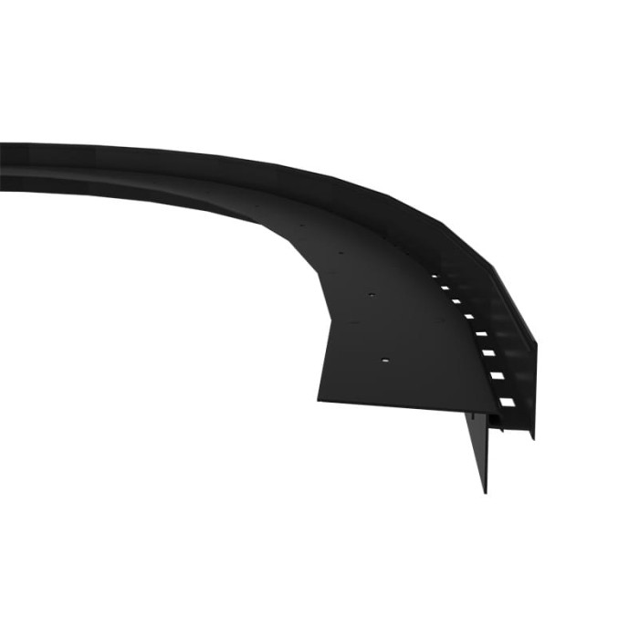Łuk okapowy nacinany W35+ Renoplast Czarny RAL 9005
